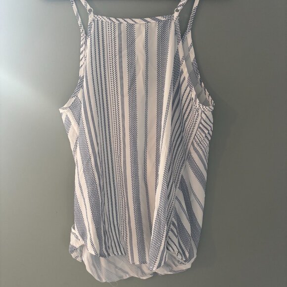 Wrap Front Striped Tank Top - Picture 4 of 4